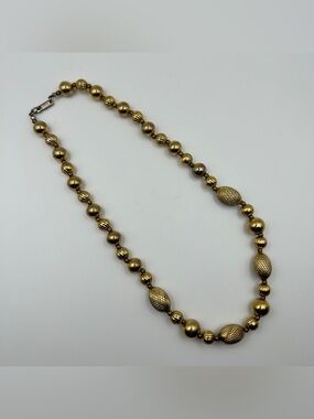 Carol Dauplaise Gold Tone Beaded Necklace